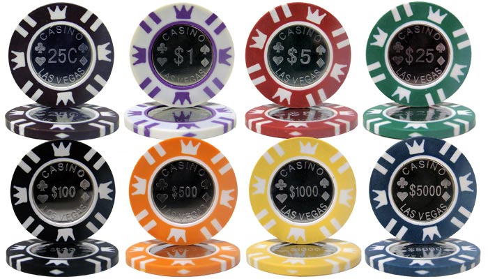 coin inlay poker chip sets