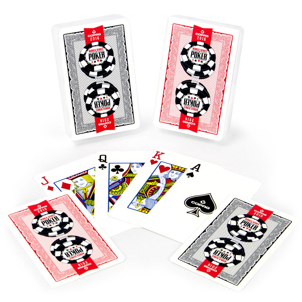 Set of 2 Decks 2017 World Series of Poker Used Copag Plastic Playing Cards * 