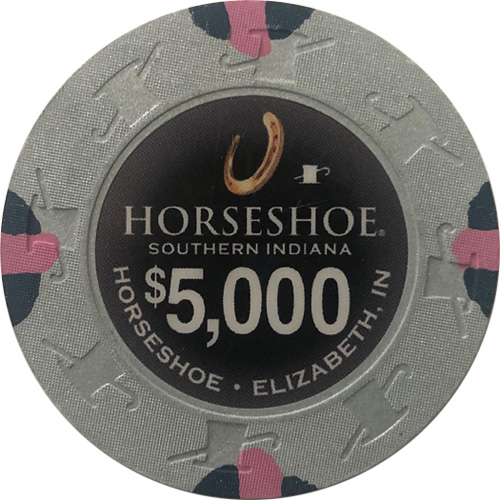 $5000 HORSESHOE CASINO INDIANA PAULSON POKER CHIP 
