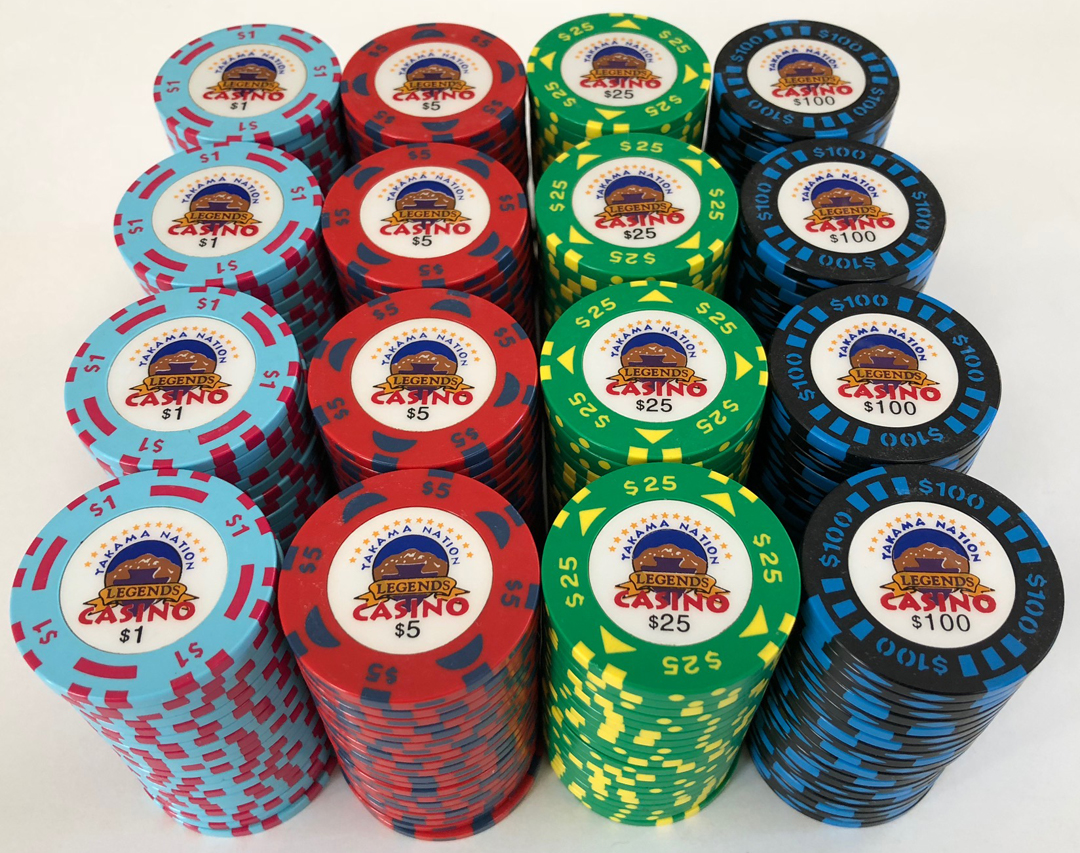 SET OF 6 DIFFERENT NEW MEXICO CHIPCO & BUD JONES CASINO CHIPS FREE SHIPPING 
