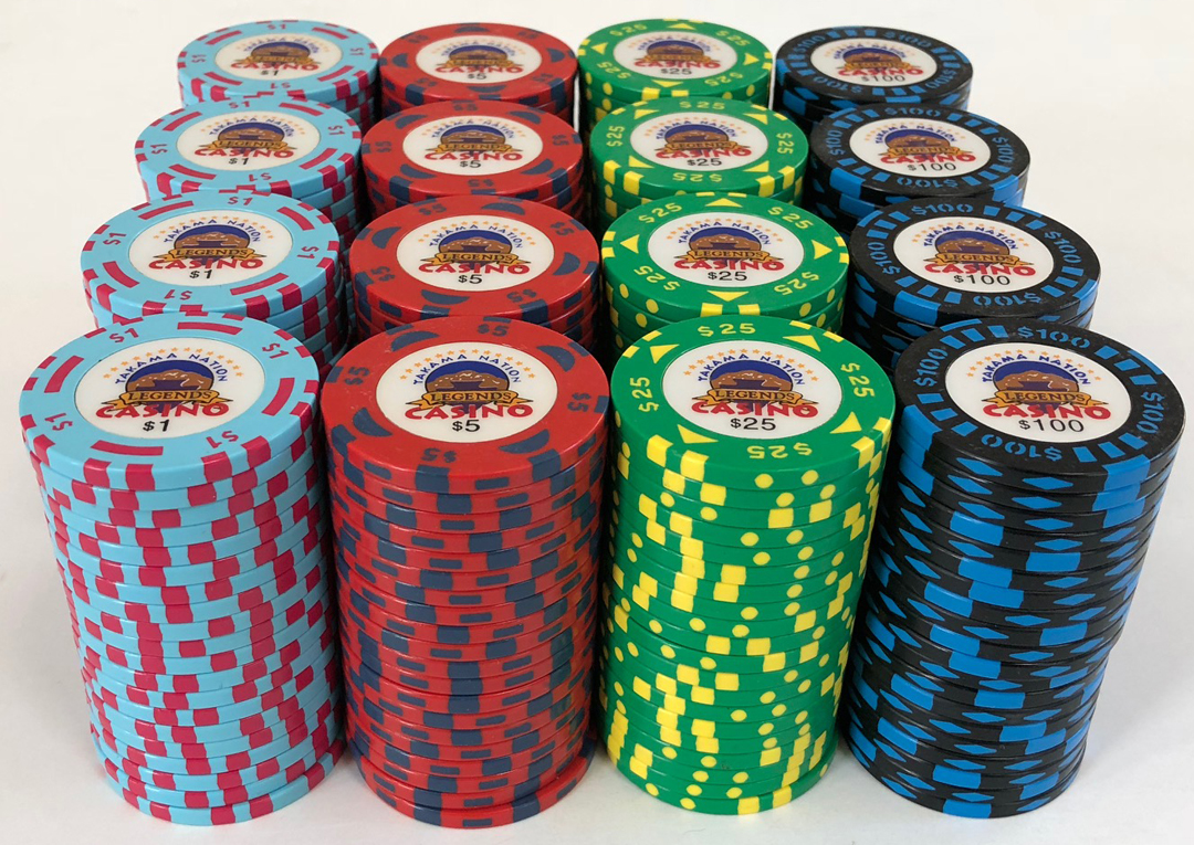 FREE SHIPPING SET OF 6 DIFFERENT NEW MEXICO CHIPCO & BUD JONES CASINO CHIPS 