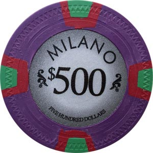 kleermaker Methode Passief Milano Poker Chips With Soft Feel and Dull Thud