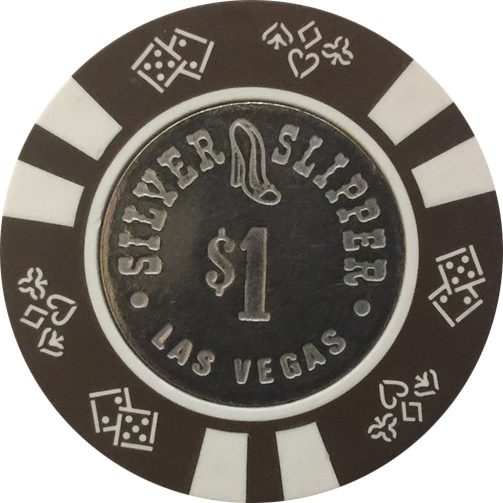 Chip Rack #N6008-3/8" $500 Las Vegas Silver Slipper Borland Casino Chip 